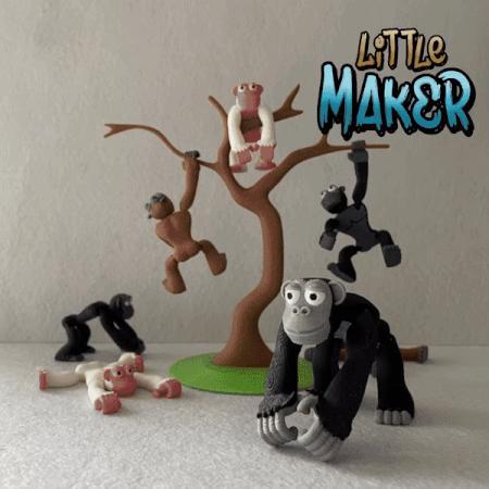 Articulated Flexi Monkey Model!