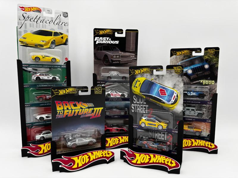 Hot Wheels Stand with Logo for Premium Hot Wheels