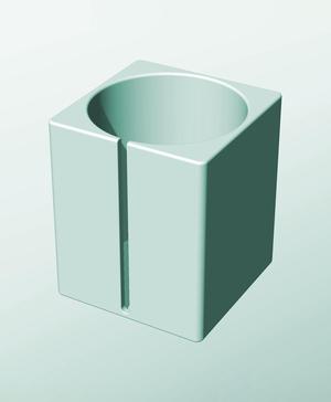 CS162-210-S Modular Stacking slotted container for home decor