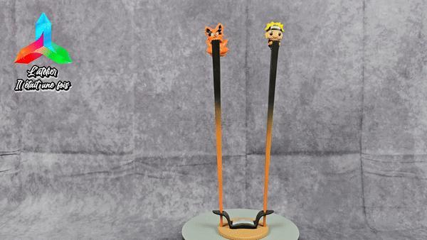 Naruto and Kurama chopsticks