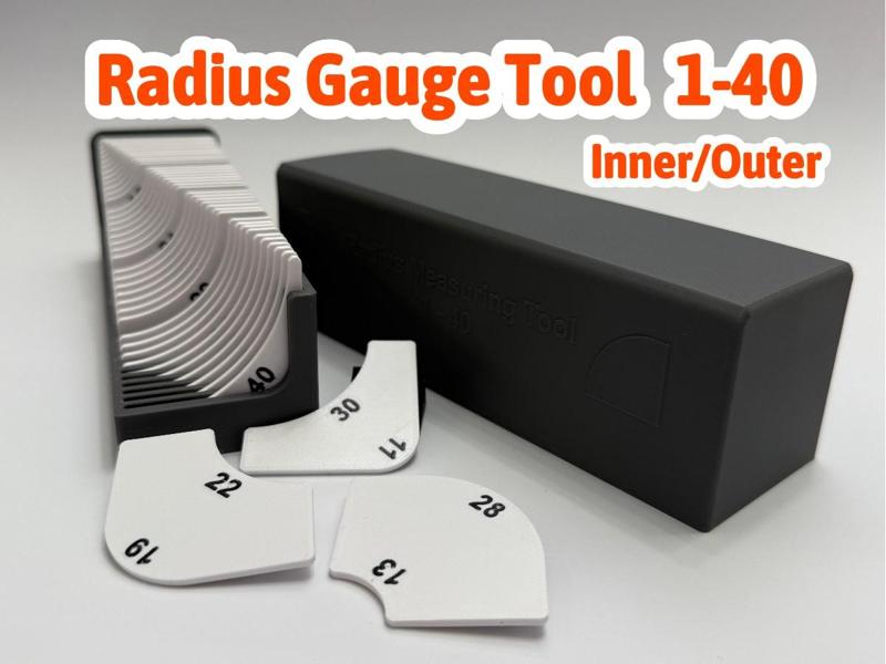 Radius Gauge / Measuring Tool R1-R40 Inner / Outer