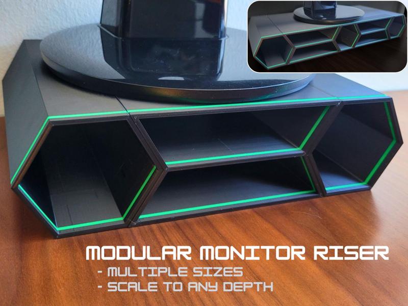 Modular Monitor Riser – A1 Mini Friendly