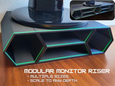 Modular Monitor Riser – A1 Mini Friendly