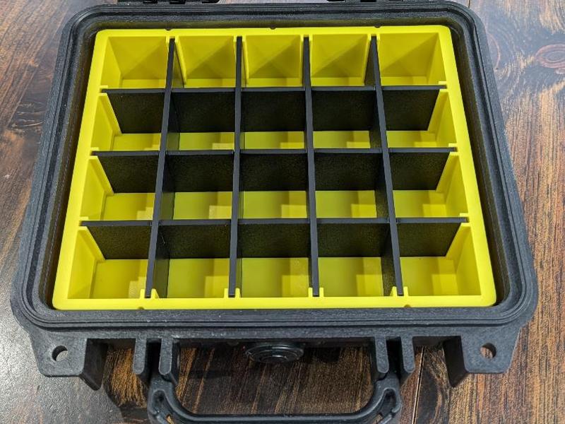 Pelican 1200 Case Insert With Moveable Dividers