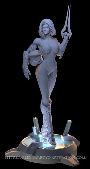 Female Halo Spartan Light Armor 3D print model