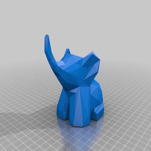 Cute Low Poly Elephant