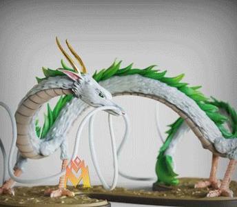 Haku The White Dragon-Spirited Away-ハク-studio Ghibli-FANART FIGURINE