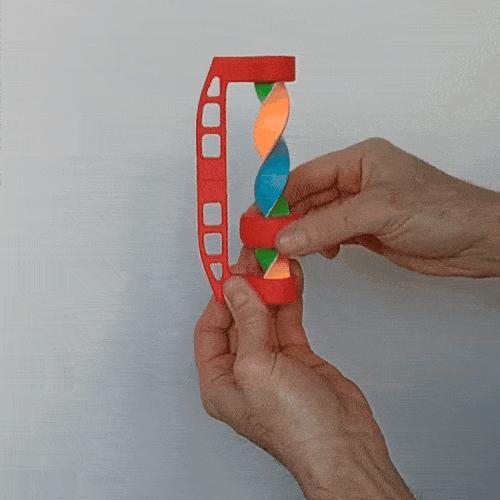 Infinity screw spiral optical illusion