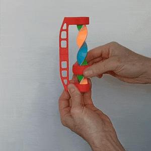 Infinity screw spiral optical illusion