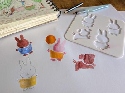 Miffy Bunny Art Stencil Set