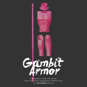 CHANNING TATUM GAMBIT MCU ARMOR SET FOR ONE TWELVE FIGURE