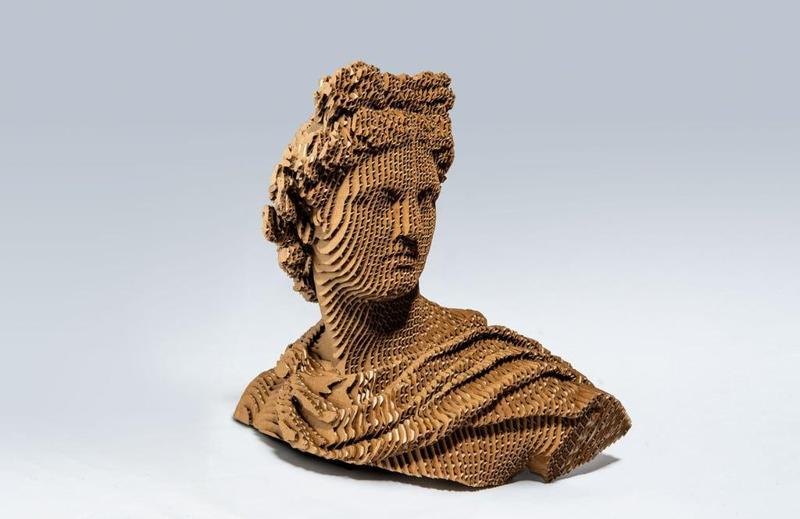 Apollo Bust – laser cut sculpture