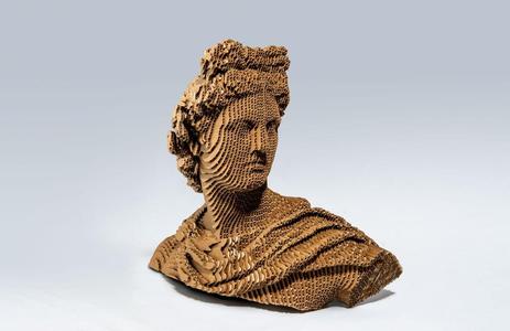 Apollo Bust – laser cut sculpture