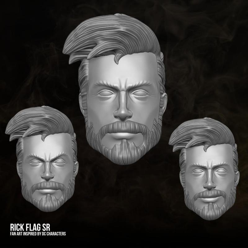 Rick Flag Sr DC Fan Art 3D printables for action figures