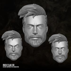 Rick Flag Sr DC Fan Art 3D printables for action figures