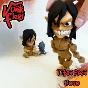 Attack On Titan Eren Flexi Print-In-Place + figure & keychain
