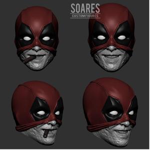 Deadpool 2 Pack head 3d print model