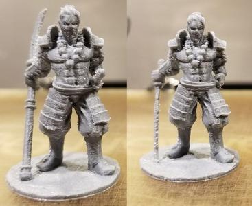 D&D Human Samurai Fighter  Kensei Monk