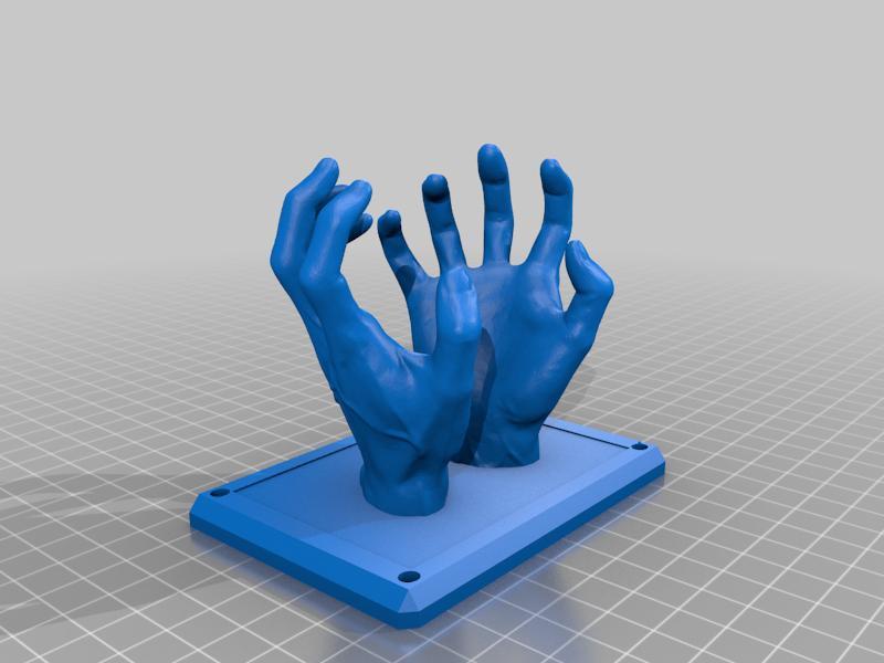 Wall mounted hands key hanger