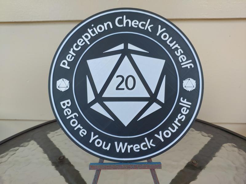 D & D Perception Check Yourself wall art