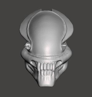SERPENT PREDATOR BIO MASK HELMET  STL  HIGH-POLY