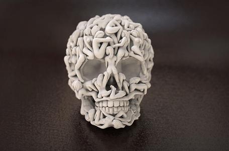 Skull Head Women Bodies