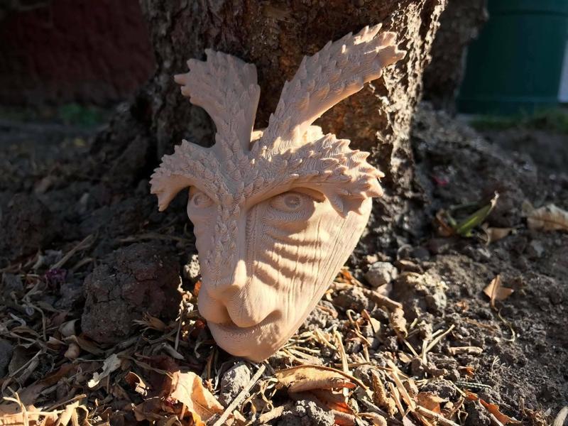Deer God Mask Simple + Wooden Version