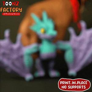 PRINT-IN-PLACE CUTE FLEXI  WYVERN DRAGON ARTICULATED