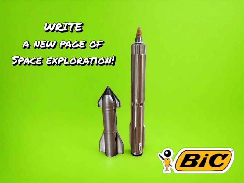 Starship pen (SpaceX)_ ROCKET PEN COLLECTION