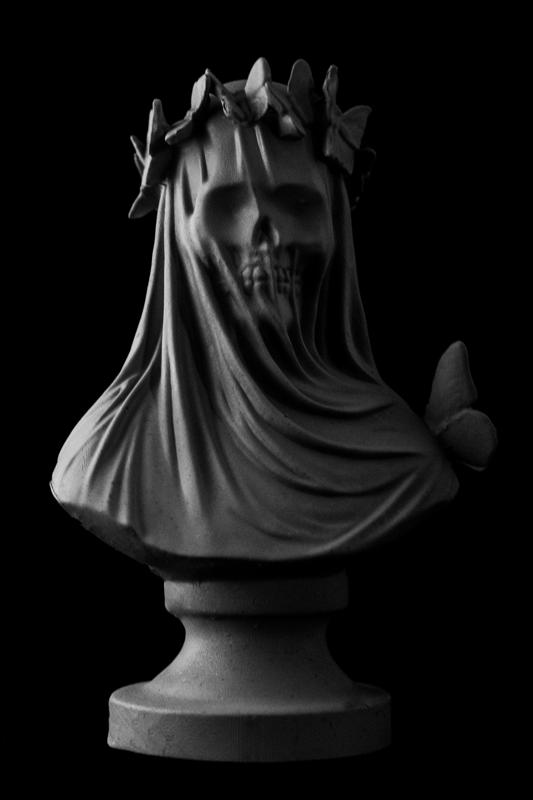 Flutterby Skull Bust (Pre Supported)