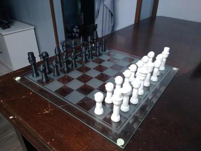 Low Poly Duck Chess Set