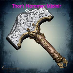 Thors Hammer Mjolnir Cosplay God of War – STL File