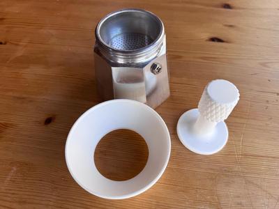 Moka Pot Funnel and Tamper (6 cup)