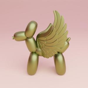 3d printing stl file for decoration idea angel balloon dog