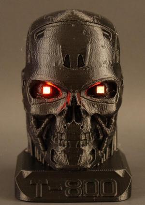 Electrified Terminator with LED eyes