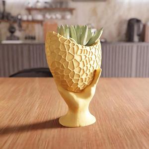 3D Hand Holding Planter STL File – Hand Decor For Home, Unique 3D Printable Planter, Indoor Desk Planter, Decorative Pot, Cute Plant Holder