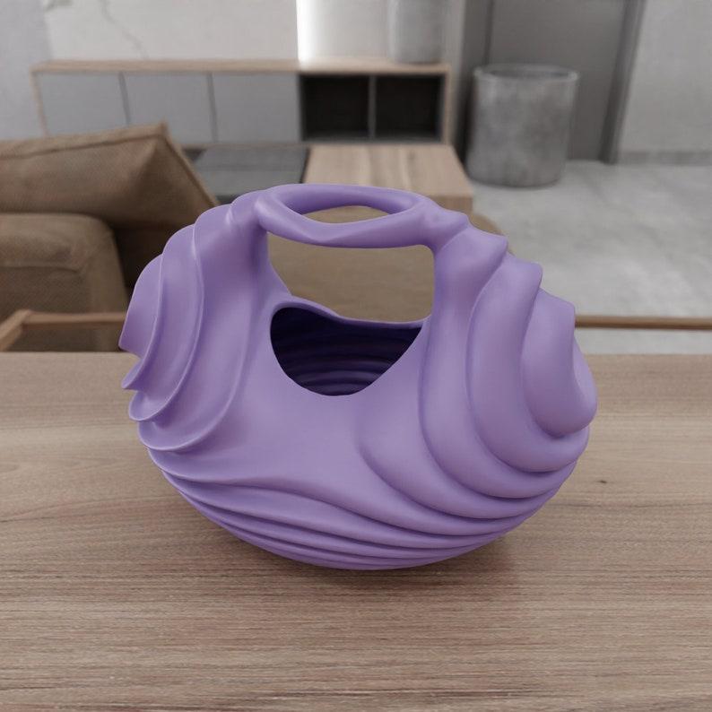3D Dupin Cycloid Vase Stl for Flowers with 3D Stl Files & Futuristic Vase, Home Decor, Stl File 3D Printing, One of a Kind, 3D Printed Decor