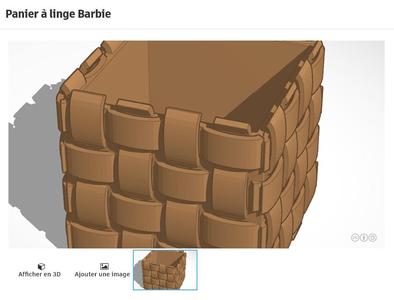 laundry basket – miniature object