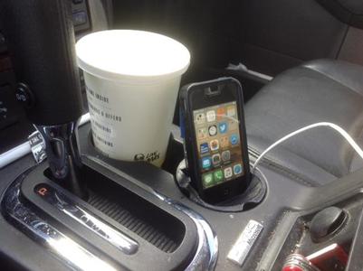 Cup Holder Insert Phone Stand V4
