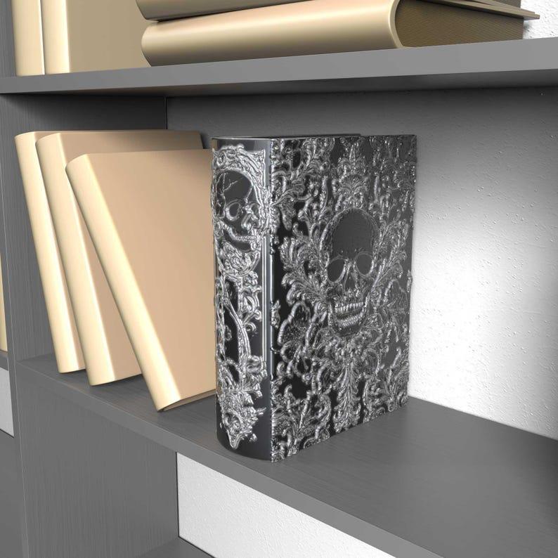 Skull Book Nook & Ends STL File | Organizer Box for Bookworms | Reader Gift, Bookish Nerd Gifts Storage