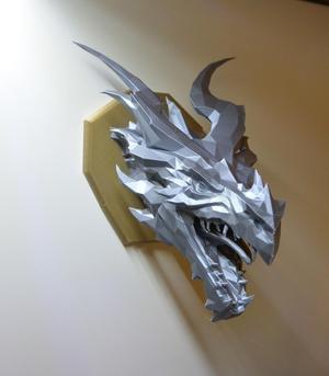 Skyrim Alduin Dragon wall Trophy