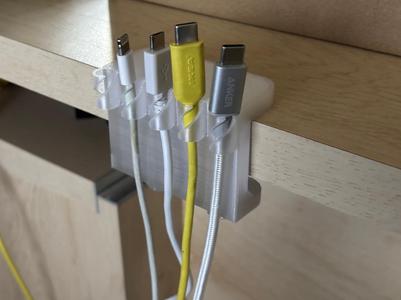 Cable Holder with Desk Clamp