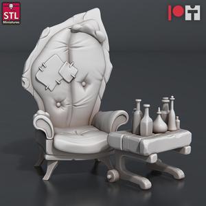 Potion Vendors Chair and Table