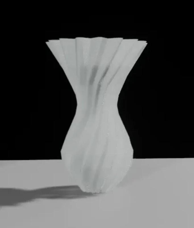 GZ crossed pattern vase