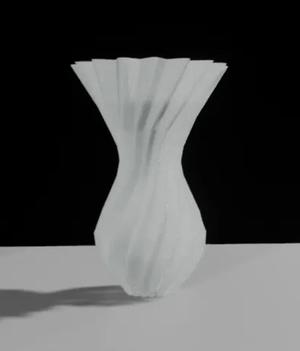 GZ crossed pattern vase