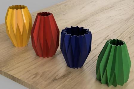 Xmas Poly Vase
