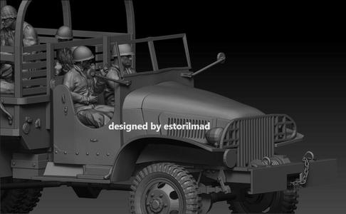 AMERICAN SOLDIER DRIVER AND TRUCK STUDEBAKER  GMC CCKV