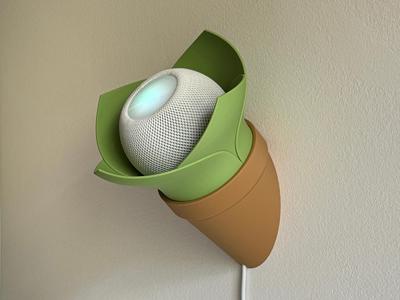 Plant Pod, wall mount for Apple Home Pod Mini.