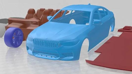 BMW M5 2018 Printable Car