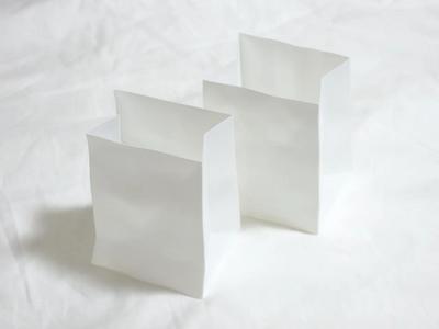 Paper bag vase
